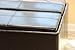 Home Life Leather Espresso Tray Top Storage Ottoman