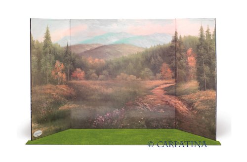 Doll Scene Backdrop - Reversible Summer to Fall - Fits 18" American Girl Dolls