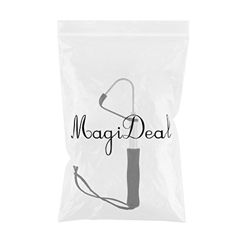 Magideal Acier Inoxydable Télescopique Professionnelle Lance Crochet Gaffe De Pêche Antidérapante Et Poignée Eva
