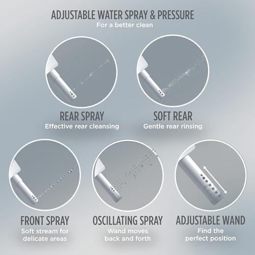 TOTO WASHLET S5 Electronic Bidet Toilet Seat with Instantaneous Water Heating, PREMIST and EWATER+ Wand Cleaning, Elongated, Cotton White - SW3446#01