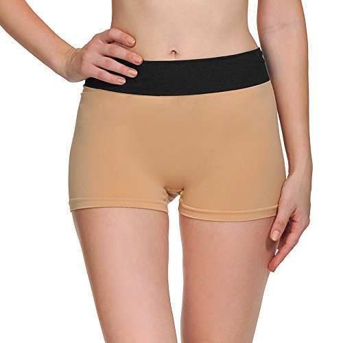 LastFor1 Women Underwear Boyshorts Panties Briefs Pack Plus Size 3 Pack M 440 - Thumbnail 4