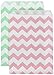 Outside the Box Papers Pink and Mint Chevron Treat Sacks 5.5 x 7.5 48 Pack Mint Green, Pink, White