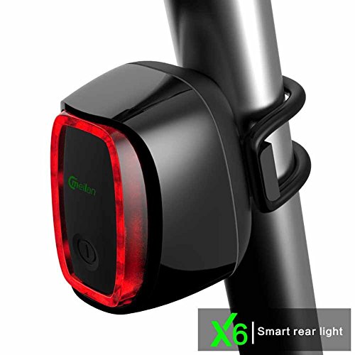 Bike tail lights, bicycle rear light meilan x6 usb rech…