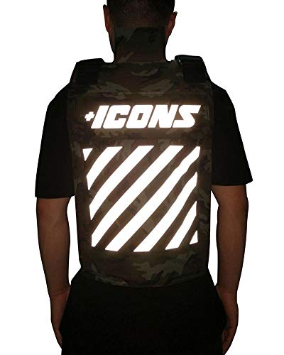 HUDSON Outerwear Men's Icon Reflective Fashion Vest with Adjustable Velcro Straps and Patches, Camo - Thumbnail 5