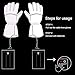 YIZRIO Heated Gloves Men&Woman Battery Powered Winter Warmer Gloves Heated Mittens Waterproof Thermal Gloves Touchscreen for Skiing Walking Hiking Climbing