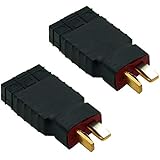Youme Male Deans to Female TRX Traxxas Connector Wireless Adapter RC Charger Slash E Revo ï¼ˆ2pcs/lotï¼‰