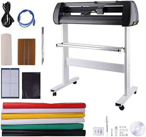 SK-720T Cutter Vinyl Cutter Plotter Sign Cutting Machine Software With Socket(Black)