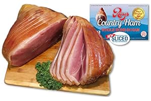 Rays Country Ham - 16 lb. - Whole SLICED Bone-in Country Ham – The Real Thing | Authentic Blue Ridge Mountain Dry-Cure | Bold Southern Flavor