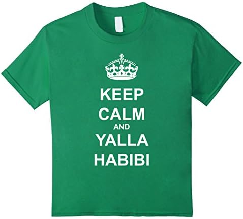 Kids Keep calm and yalla habibi 8 Kelly Green