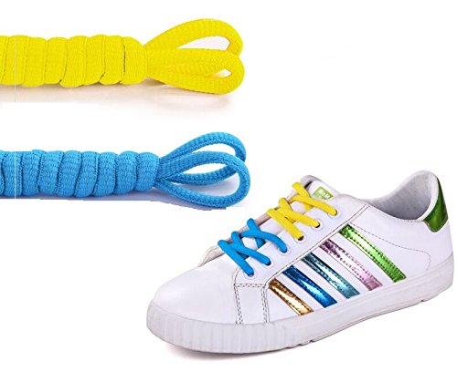 Marketty 20 Pairs 20 Color 5/16" Width Round Shoelace for Sneakers Boots Skateboard Hiking Sport Shoe (20 Random color out of 30） - Thumbnail 4