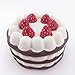 NIGHT-GRING Cake Jumbo Slice Cake Cream Scented Slow Rising Stress Toy Cute Straps Charms Color Random -1 Piece