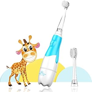 DADA-TECH Baby Electric Toothbrush, Toddler Teeth Brushes with Smart LED Timer and Sonic Technology for Infants Ages 0-3…