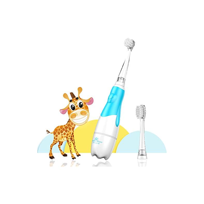 DADA-TECH Baby Electric Toothbrush, Toddler Teeth Brushes with Smart LED Timer and Sonic Technology for Infants Ages 0-3…