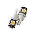 AGT Brand 4x 194 168 5-SMD Blue High Power LED Car Lights Bulb