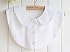 Shinywear Finto Colletto Dickey Bianco Rimovibile - Girocollo Finto In Cotone, Taglia M - Accessorio Moda Donna