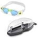 Aqua Sphere Kayenne Junior Swim Goggles with Blue Lens (Clear/Lime). Swimming Goggles for Kids.
