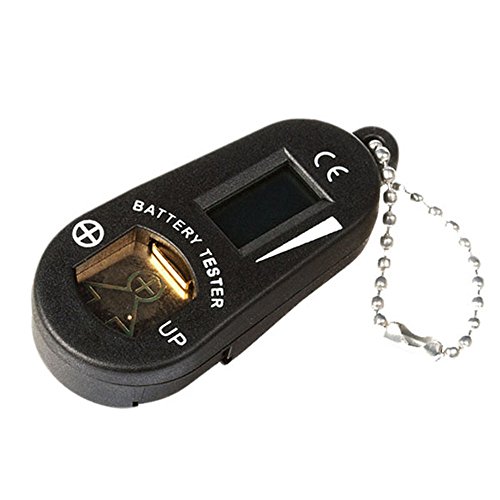 Hearing Aid Battery Testers with Spare Battery Storage Compartment (Black)