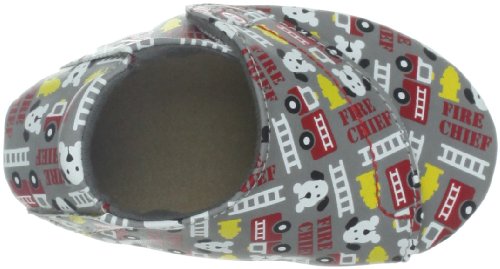 Stride Rite Flashin Firetruck Crib Shoe (Infant),Grey/Multi,1.5 M US Infant