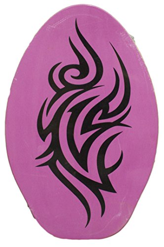 Sunspecs Rubber Top Wooden Skimboard With Slip Free Grip (No Wax Needed!) (Pink, 30 Inch)