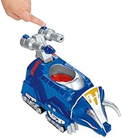imaginext power rangers blue ranger and triceratops