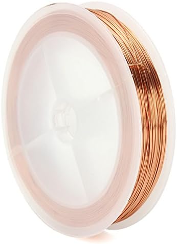 EsportsMJJ Spool Copper Wire 0.5mmx90m Enameled Copper Coil Magnet Wire, Gold - Image 4