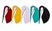 From0 Letter Opener for Mail, Paper & Stationery | 5 Pack (Black, Red, White, Yellow & Green) | Features Guiding Tip, Sharp Easy Glide Slicer & Keychain Hole | Tool Opens Packages & Cardstock Too