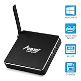 MAD GIGA AP34 Pro Fanless Mini PC, DDR3 6 GB / 64 GB Apollo Lake N3450 Intel Processor, Dual HDMI 4K, Gigabit Ethernet, Wi-Fi (2.4G + 5,8 GHz), Bluetooth 4.0, Silent Mini Computer, Compact PC Desktop