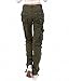 Lixmee Women's Solid Color Regular Cargo Pants, Green, Large