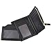 HOPSOOKEN Mens Leather Bifold Wallet Rfid Men Slim Front Pocket Wallet Trifold (Black)