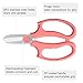 Housolution Floral Shears, Premium Steel Garden Pruning Shears Floral Fruits Leaf Scissors Hand Pruner Snip Trimming Tool for Gardening Flower Arrangement, Pinkthumb 4