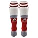 adidas Elite Traxion Soccer Socks, University Red/White/Aluminum 2, Large/Men's 9-13/Women's 10-12