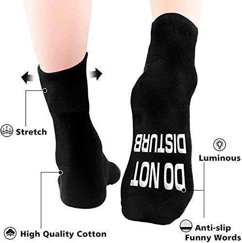 Gaming Socks, Do Not Disturb I'm Gaming ,Gaming Socks for Teen Boys Gamer with Glowing, Novelty Socks for Men Women… - Image 3