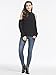 CHOiES record your inspired fashion Choies Women's Black High Neck Cold Shoulder Long Sleeve Sweater Pullover S