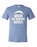 Go All Out Screenprinting Adult Where We Droppin' Boys Triblend T-Shirt