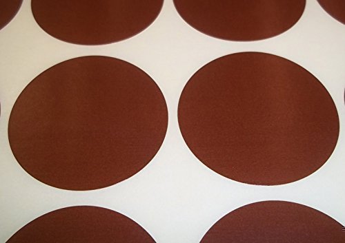 Price stickers Audioprint Ltd. Pack Of 100 Round Colour Code Dots Blank Sticky Labels Brown 45mm