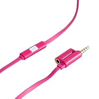 ONANOFF BuddyCable with Inline Microphone | Built-in Audio Splitter can Share one Device with up to 4 Buddies | Pink Color