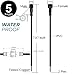 VIMVIP® Male Female Plug 2 Pin LED Waterproof Connector Cable Black 5Pair 10Pieces
