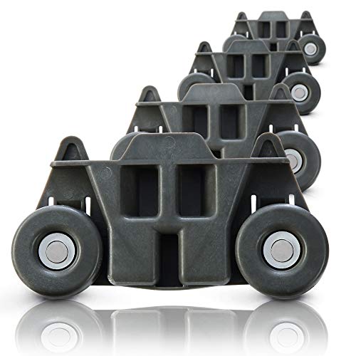 UPGRADED W10195416V (Packs of 4), Dishwasher Lower Wheels Metal shaft Replacement Parts,Height 2.83 In for Kitchen Aid whirlpool kenmore maytag Kitchenaid Wheels for Dishwasher