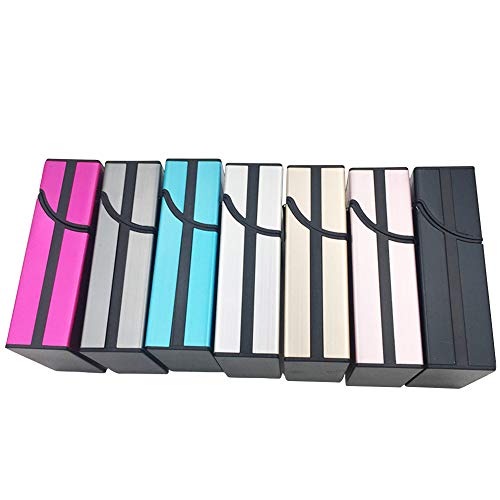 SITAKE 3 Pcs Metal Cigarette Box/Case (20 Capacities) - Cigarette Cigar Protective Cover Box - Brushed Aluminum Cigarette Case, Hard Box with Solid Magnetic Flip Top Closure (3 Colors, for Men) - Thumbnail 5
