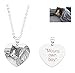 Wisdoy Personalized Custom Photo Necklace Pendant 925 Sterling Silver Chain with Customized Gift for Men/Women/Girls/Boys/Lover