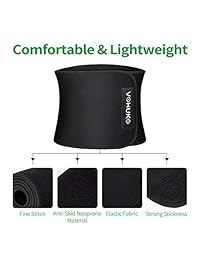 VOHUKO - Cinturón de neopreno para hombre, para entrenar en la cintura, para personas obesas, para perder peso, para entrenamiento y deporte