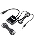 J&D Mini HDMI to VGA with Audio Adapter Cable Converter (Black, Adapter with Audio)