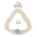 Utopiat Flapper Costume Jewelry Set-Audrey Hepburn Style Bridal Pearl Jewelry Set (3-6 years)