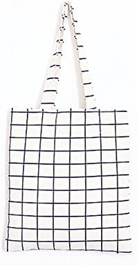 Canvas Tote Bag Print Design ASAPS (White Checks)