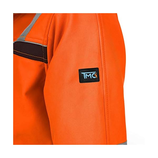TMGÂ® Warnschutzjacke fÃ¼r Herren | strapazierfÃ¤hig | gefÃ¼tterte Arbeitsjacke Klasse 2 – Bild 7