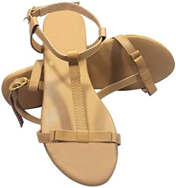 Pkkart Women's Casual Brown Flats & Sandal