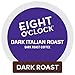 Eight O'Clock Coffee Dark Italian Espresso Roast, Keurig Single Serve K-Cup Pods, Dark Roast, 12 Count (Pack of 6)