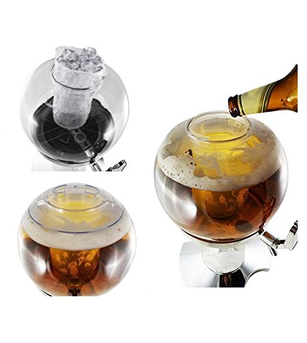 Dobo-Bier-Zapfanlage-Fresh-der-Stecker-35-Liter-Spender-Spender-Verteiler-gekhlt-Haus-Form-Ball-mit-Ablagekorb-Eisbeutel-fr-Getrnke-und-Getrnke-frisch-Chill-Beer-Baloon-Balloon-Ball
