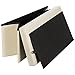 Ollieroo Faux Leather Folding Storage Ottoman Bench Foot Rest Stool Seat Beige 30''X15''X15''