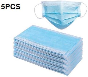 QSSS Non-Woven 3-Layer Protection, Disposable Rectangular Civilian Dust and Haze Mask(10PCS)